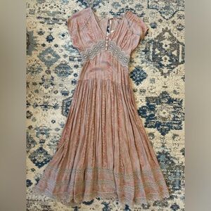 NWT Free People Prairie Flower Lace Maxi